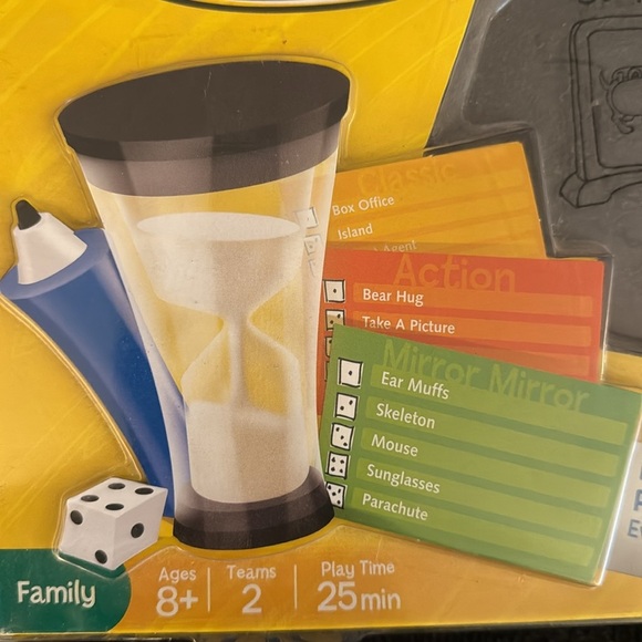 Pictionary Frame Game - Family Edition with Black and Yellow Colors - Picture 5 of 6